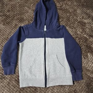 Carter's Navy and Light Gray Zip-Up Hoodie